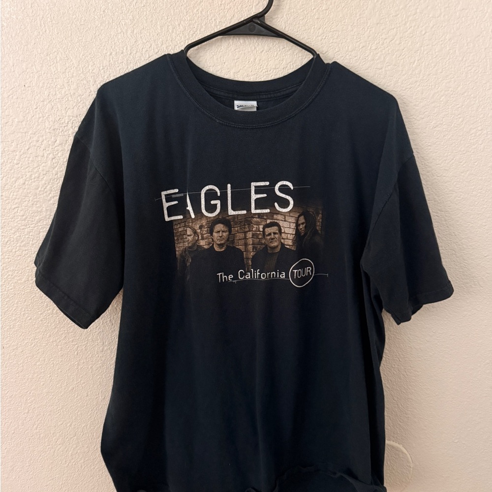 Anvil Black Cotton Crewneck Tee